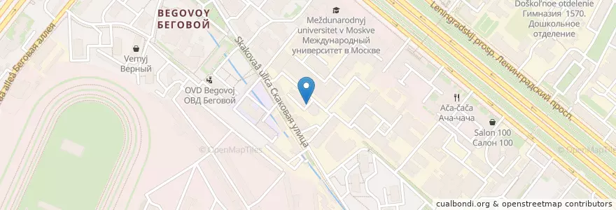 Mapa de ubicacion de Nook en روسیه, Центральный Федеральный Округ, Москва, Район Беговой.
