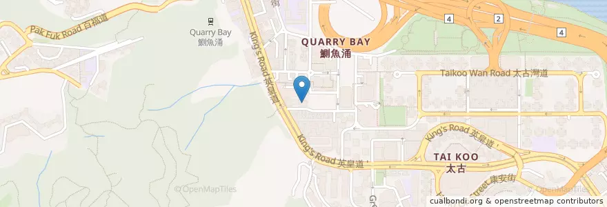 Mapa de ubicacion de 香港萬善堂 en Китай, Гуандун, Гонконг, Гонконг, Новые Территории, 東區 Eastern District.