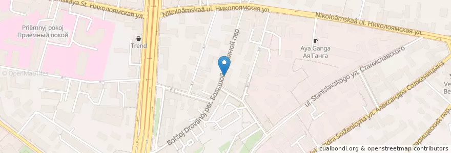 Mapa de ubicacion de Улей en Россия, Центральный Федеральный Округ, Москва, Центральный Административный Округ, Таганский Район.