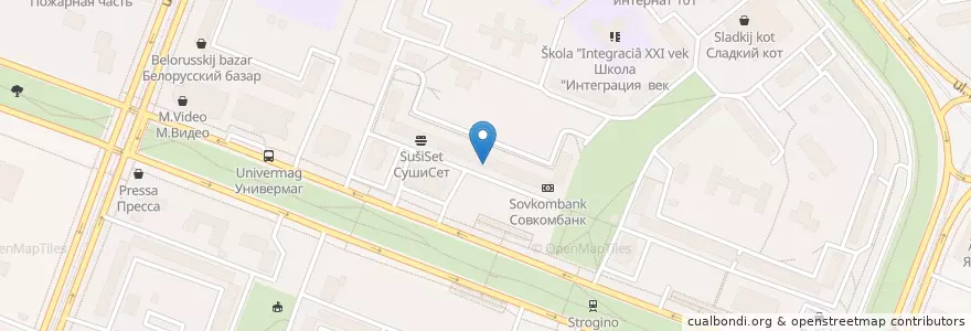 Mapa de ubicacion de Столички en Russia, Distretto Federale Centrale, Москва, Северо-Западный Административный Округ, Район Строгино.