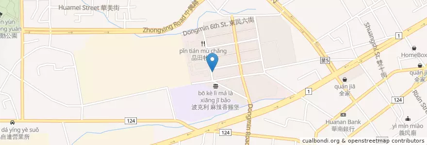 Mapa de ubicacion de 老先覺火鍋 en Taiwan, 臺灣省, 苗栗縣, 頭份市.