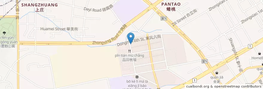 Mapa de ubicacion de 同樂工地福利站 en Tayvan, 臺灣省, 苗栗縣, 頭份市.