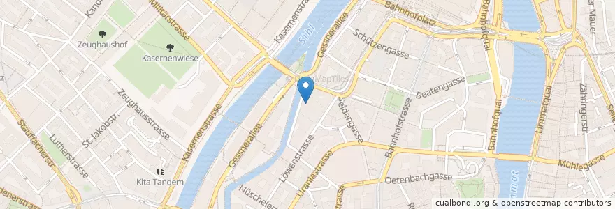Mapa de ubicacion de Migros Restaurant en Svizzera, Zurigo, Distretto Di Zurigo, Zurigo.