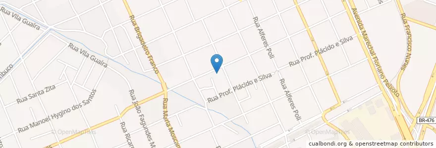 Mapa de ubicacion de Escola Municipal en برزیل, منطقه جنوب برزیل, پارانا, Região Geográfica Intermediária De Curitiba, Região Metropolitana De Curitiba, Microrregião De Curitiba, کوریتیبا.