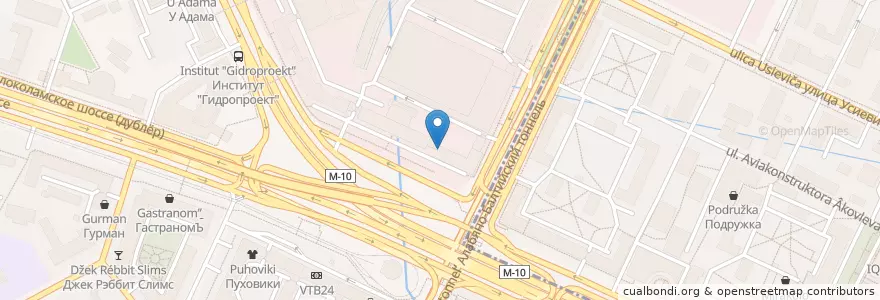 Mapa de ubicacion de Социум-Банк en Russia, Distretto Federale Centrale, Москва, Северный Административный Округ, Район Сокол.