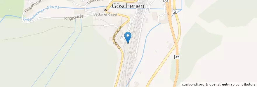 Mapa de ubicacion de Bistro en سوئیس, Uri, Göschenen.