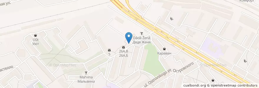 Mapa de ubicacion de День и Ночь en Russia, Circondario Federale Del Volga, Пензенская Область, Городской Округ Пенза.