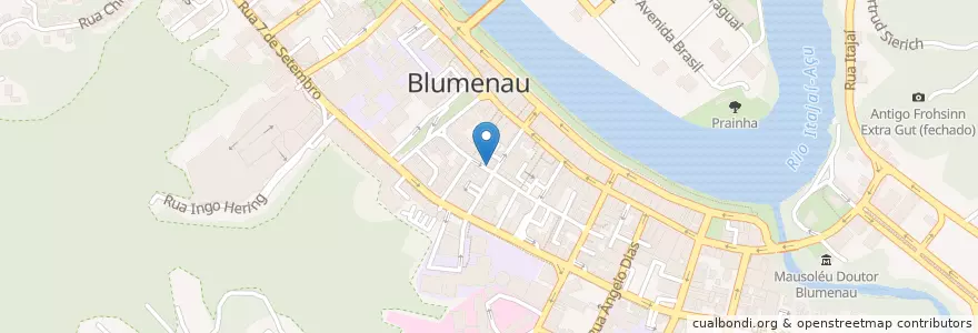Mapa de ubicacion de Gutes Brot en 브라질, 남부지방, 산타카타리나, Região Geográfica Intermediária De Blumenau, Microrregião De Blumenau, 블루메나우.