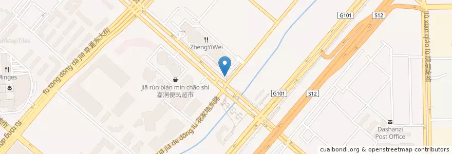 Mapa de ubicacion de police station en Китай, Пекин, Хэбэй, Район Чаоян.