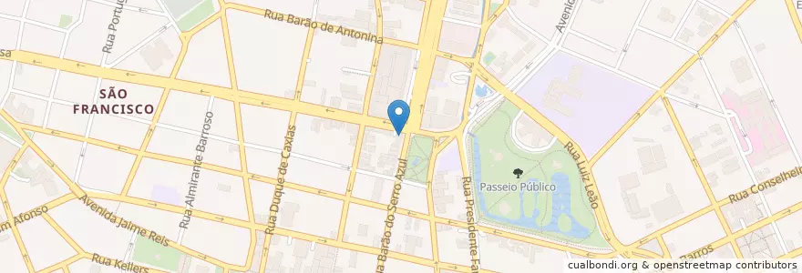 Mapa de ubicacion de Lanchonete do Arildo en 巴西, 南部, 巴拉那, Região Geográfica Intermediária De Curitiba, Região Metropolitana De Curitiba, Microrregião De Curitiba, 库里蒂巴.