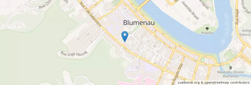 Mapa de ubicacion de Ismawingtjun en 브라질, 남부지방, 산타카타리나, Região Geográfica Intermediária De Blumenau, Microrregião De Blumenau, 블루메나우.