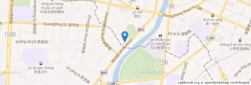 Mapa de ubicacion de 桃園市政府消防局第二大隊 en تايوان, تاو يوان, 平鎮區, زونغلي.