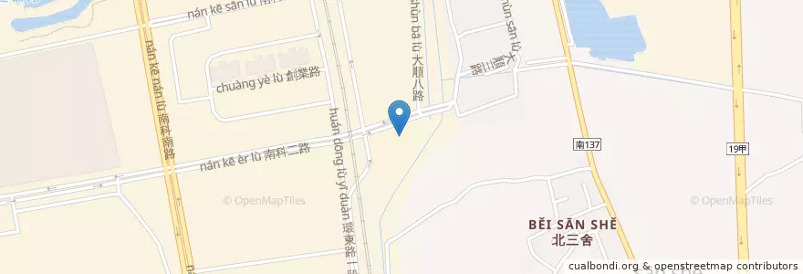Mapa de ubicacion de 台灣中油 en Taiwan, 臺南市, 新市區.