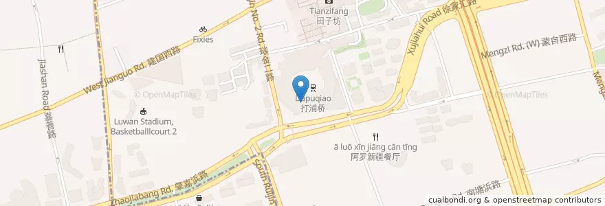 Mapa de ubicacion de Outback Steakhouse en Çin, Şanghay, Huangpu.