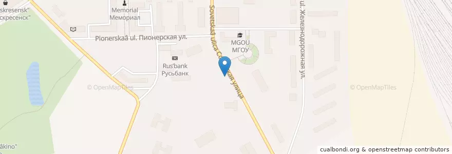 Mapa de ubicacion de Тетра en 俄罗斯/俄羅斯, Центральный Федеральный Округ, 莫斯科州, Городской Округ Воскресенск.