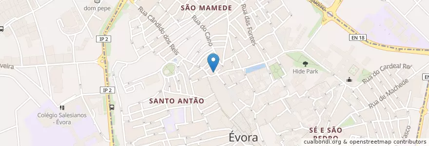 Mapa de ubicacion de Martinho en Portugal, Alentejo, Alentejo Central, Évora, Évora, Bacelo E Senhora Da Saúde, Évora.