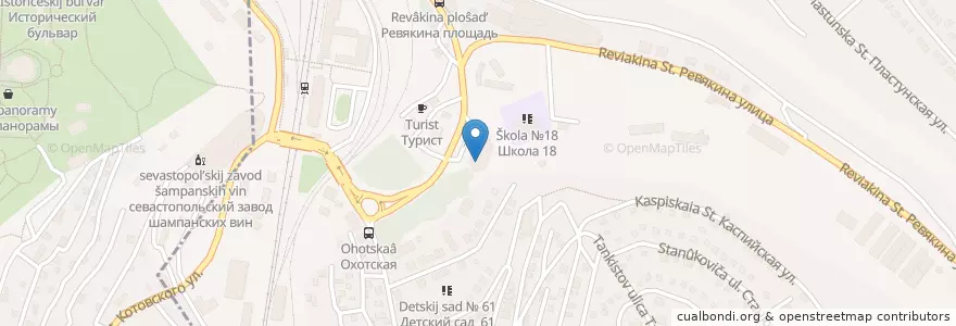 Mapa de ubicacion de МФЦ en Россия, Южный Федеральный Округ, Севастополь, Севастополь.