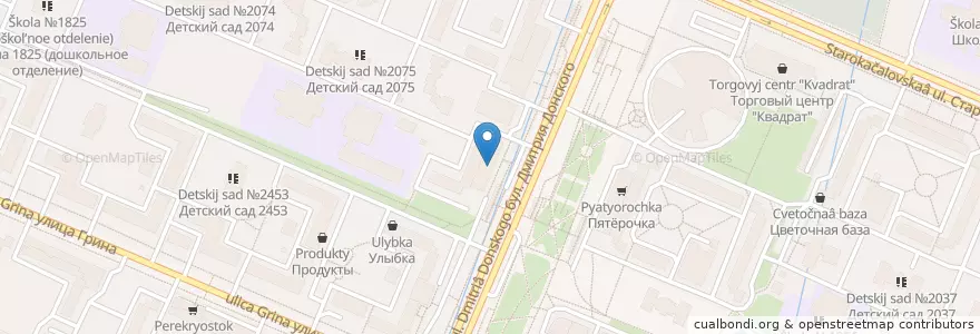 Mapa de ubicacion de Аптеки Столицы аптека 56 en Rusia, Центральный Федеральный Округ, Москва, Юго-Западный Административный Округ, Район Северное Бутово.