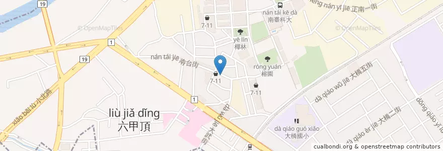 Mapa de ubicacion de PUB雞排 en 台湾, 台南市, 永康区.