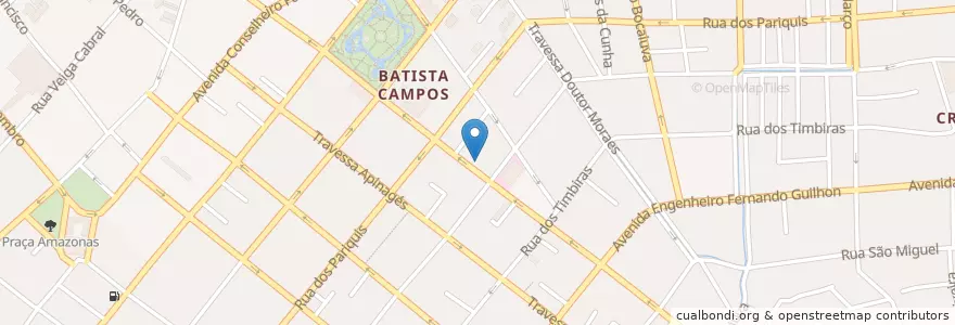 Mapa de ubicacion de Caixa Econômica Federal en البَرَازِيل, المنطقة الشمالية, بارا, Região Geográfica Intermediária De Belém, Microrregião De Belém, بليم.