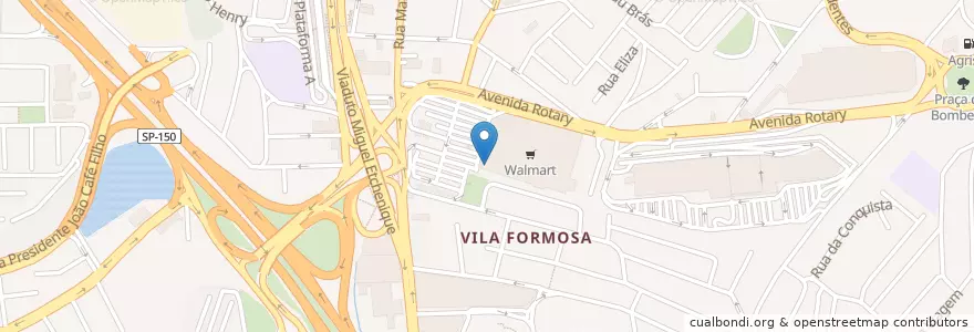 Mapa de ubicacion de McDonald's en Brezilya, Güneydoğu Bölgesi, Сан Паулу, Região Geográfica Intermediária De São Paulo, Região Metropolitana De São Paulo, Região Imediata De São Paulo, São Bernardo Do Campo.