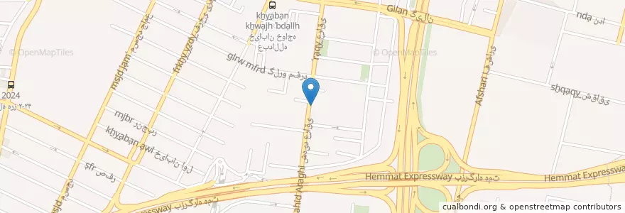 Mapa de ubicacion de بانک آینده en Irão, Teerã, شهرستان تهران, Teerã, بخش مرکزی شهرستان تهران.
