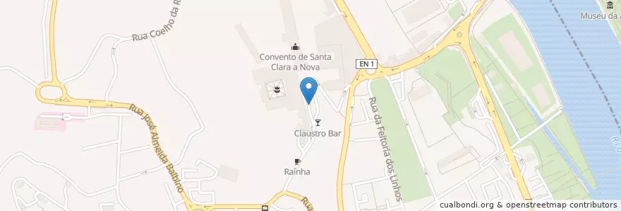 Mapa de ubicacion de Toilets en 葡萄牙, Centro, Baixo Mondego, Coimbra, Coimbra, Santa Clara E Castelo Viegas.