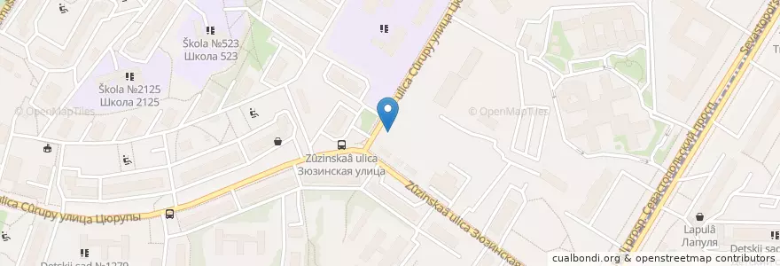 Mapa de ubicacion de Автомойка ручная en Russia, Central Federal District, Moscow, South-Western Administrative Okrug, Cheryomushki District.