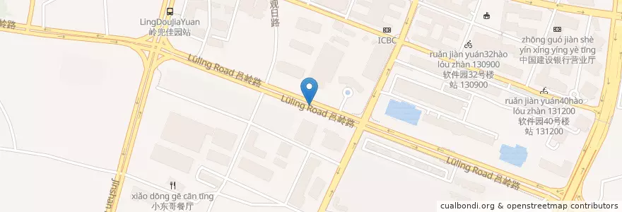 Mapa de ubicacion de 软件园南门站 en China, Fujian, 思明区.