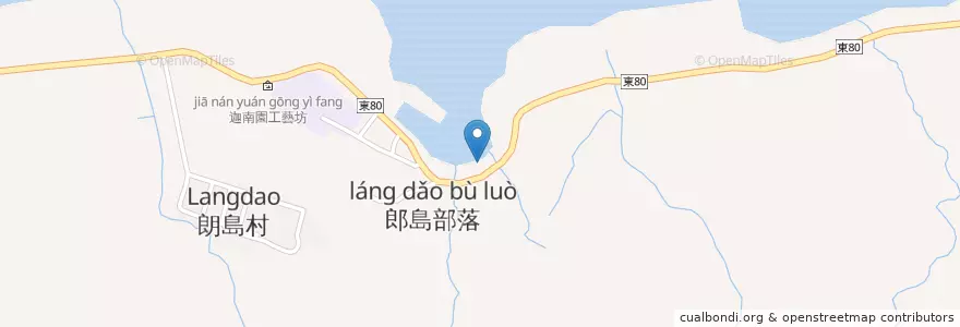 Mapa de ubicacion de 三條飛魚風味餐廳 en Taiwan, 臺灣省, Condado De Taitung, 蘭嶼鄉 Ponso No Tao.