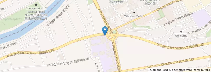 Mapa de ubicacion de 向陽南港路口 en Taiwan, 新北市, Taipei, 南港區.