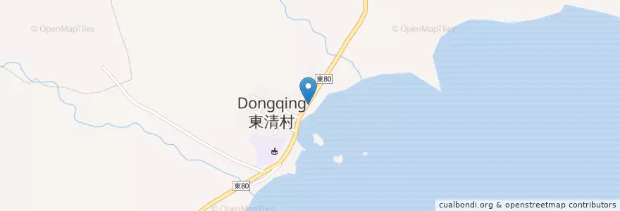 Mapa de ubicacion de 海堤咖啡 en Tayvan, 臺灣省, Taitung, 蘭嶼鄉 Ponso No Tao.