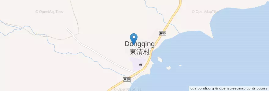 Mapa de ubicacion de 阿發放工作室 en Tayvan, 臺灣省, Taitung, 蘭嶼鄉 Ponso No Tao.