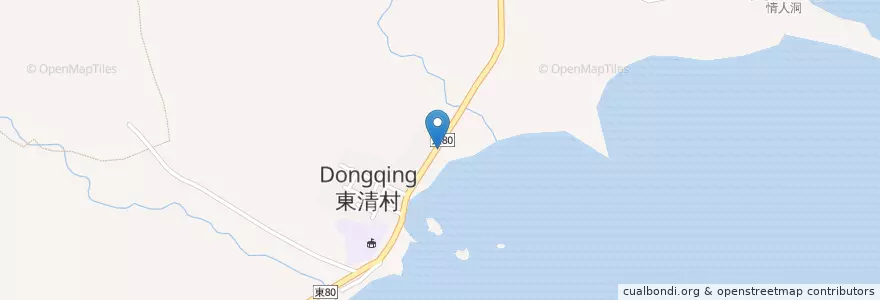 Mapa de ubicacion de 希岡菜工作室 en 타이완, 타이완성, 타이둥현, 란위 향.