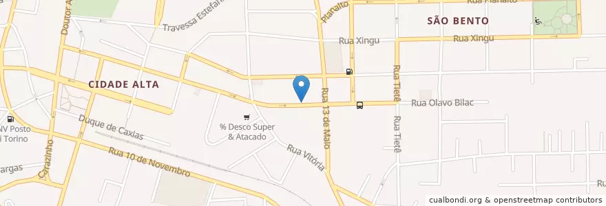 Mapa de ubicacion de Katsu Sushi Bar en 브라질, 남부지방, 히우그란지두술, Região Geográfica Intermediária De Caxias Do Sul, Região Geográfica Imediata De Bento Gonçalves, Bento Gonçalves.