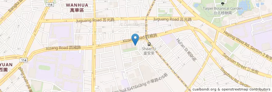 Mapa de ubicacion de 許孟權診所 en تایوان, 新北市, تایپه, 萬華區.