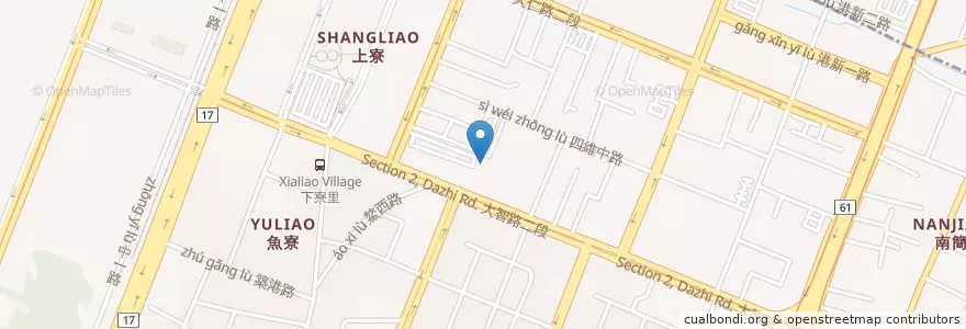 Mapa de ubicacion de 老王牛肉麵 en Tayvan, Taichung, 梧棲區.