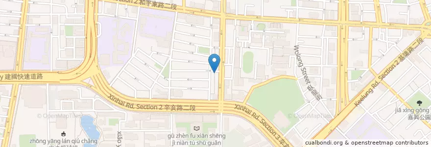 Mapa de ubicacion de Seven Fine Days en Taiwan, Nuova Taipei, Taipei, 大安區.