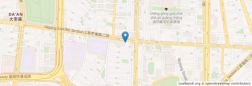 Mapa de ubicacion de 大拇指 en 臺灣, 新北市, 臺北市, 大安區.