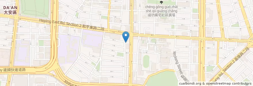 Mapa de ubicacion de 聖約翰幼兒園 en تایوان, 新北市, تایپه, 大安區.