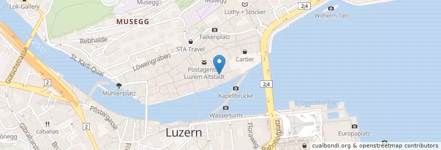 Mapa de ubicacion de Pura en Suíça, Luzern, Luzern.