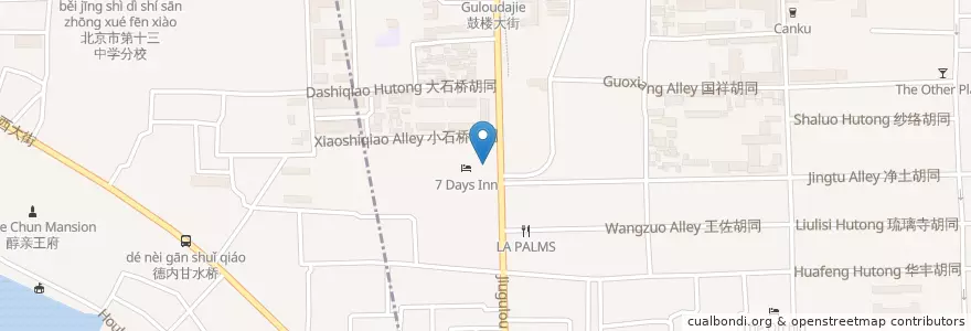 Mapa de ubicacion de 麦当劳 en China, Peking, Hebei, 西城区, 东城区.