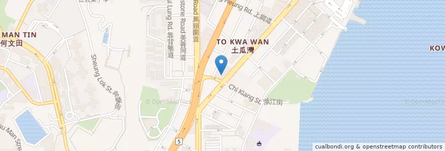 Mapa de ubicacion de Wing Lung Bank en China, Guangdong, Hong Kong, Kowloon, New Territories, Kowloon City District.