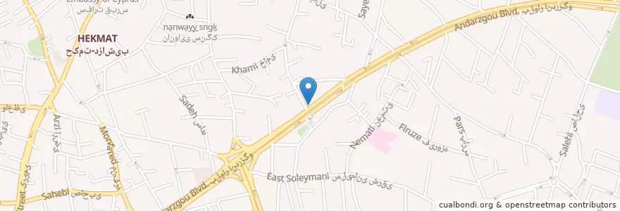 Mapa de ubicacion de صرافی مجتهدی en ایران, استان تهران, شهرستان شمیرانات, تهران, بخش رودبار قصران.