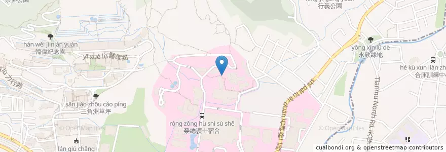 Mapa de ubicacion de 竹雨亭 en Taïwan, Nouveau Taipei, Taipei, 北投區.