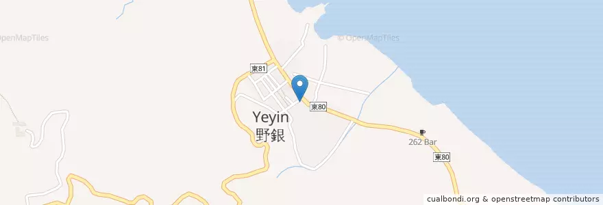 Mapa de ubicacion de 蘭嶼.藍咖啡 BLUE CAFE en تایوان, 臺灣省, 臺東縣, 蘭嶼鄉 Ponso No Tao.