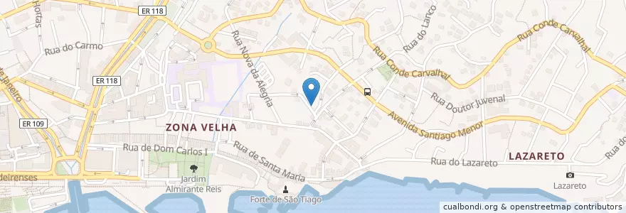 Mapa de ubicacion de EB1/PE de São Filipe en Portugal, Funchal (Santa Maria Maior).
