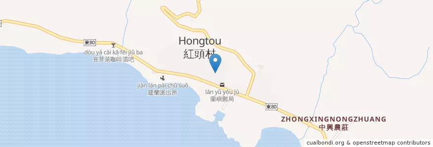 Mapa de ubicacion de Yaken茶坊 en 臺灣, 臺灣省, 臺東縣, 蘭嶼鄉 Ponso No Tao.