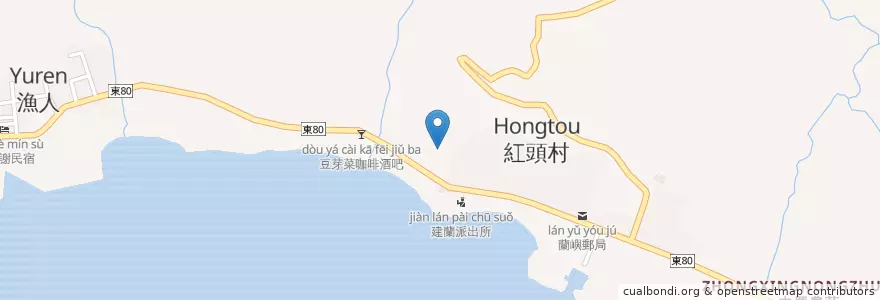 Mapa de ubicacion de 莫泥家MENI's place en Taiwan, Taiwan, Taitung, 蘭嶼鄉 Ponso No Tao.