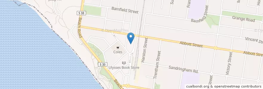 Mapa de ubicacion de Aroma Dumpling House en Australie, Victoria, City Of Bayside.